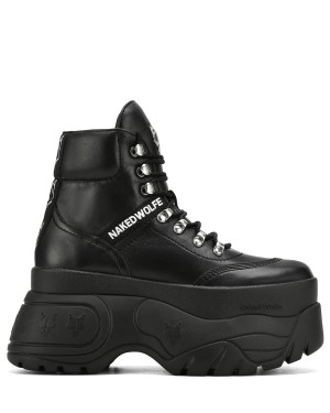 Tenisky Naked Wolfe Spike Kozene Damske Čierne | XGF3281ZH