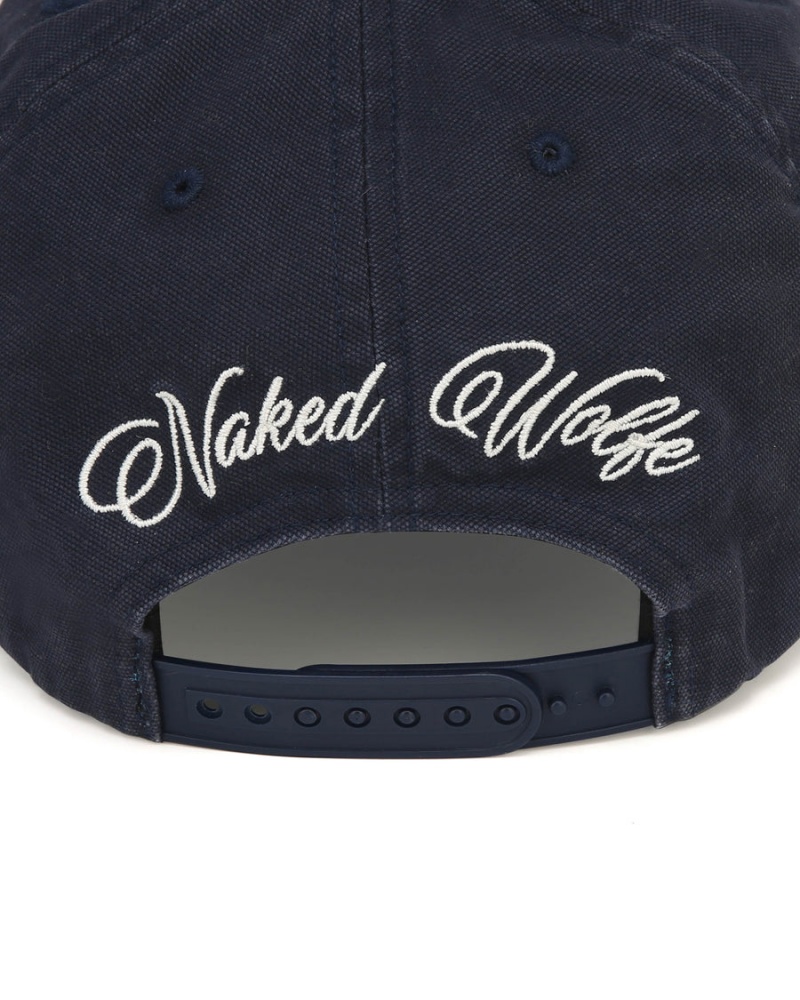 Caps Naked Wolfe Signature Unconstructed Washed Panske Tmavo Modre | OCH10079GT