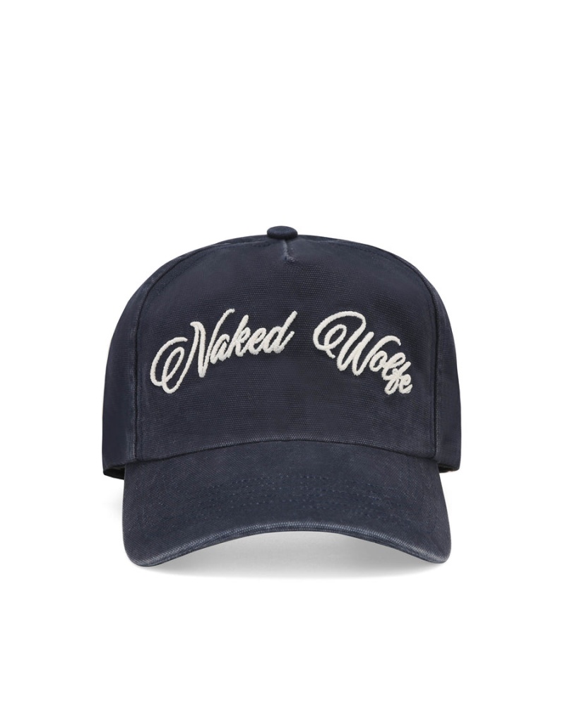 Caps Naked Wolfe Signature Unconstructed Washed Damske Námornícka Modrá | SHZ3250RW