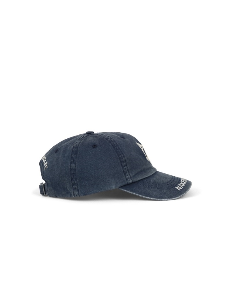 Caps Naked Wolfe Washed Baseball Panske Modre | BNE7251FW