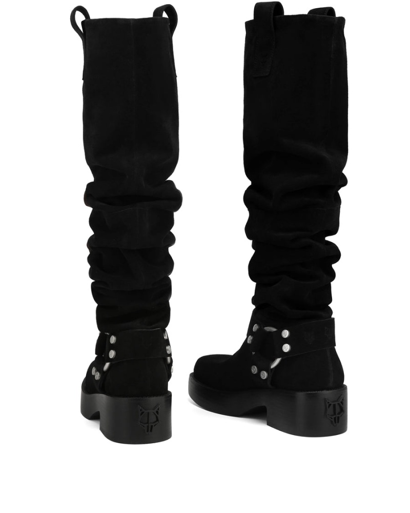 Cizmy Naked Wolfe Crook Semisove Damske Čierne | KPP3860CT