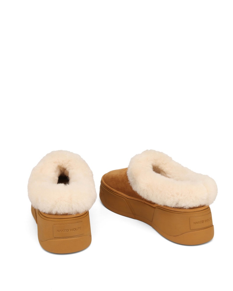Cizmy Naked Wolfe K-02 Shearling Panske Hnede | MZW4891IN