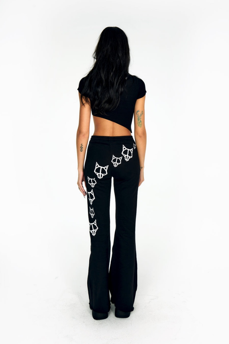 Cropped Tops Naked Wolfe Asymmetrical Damske Čierne | KBU9765ZT