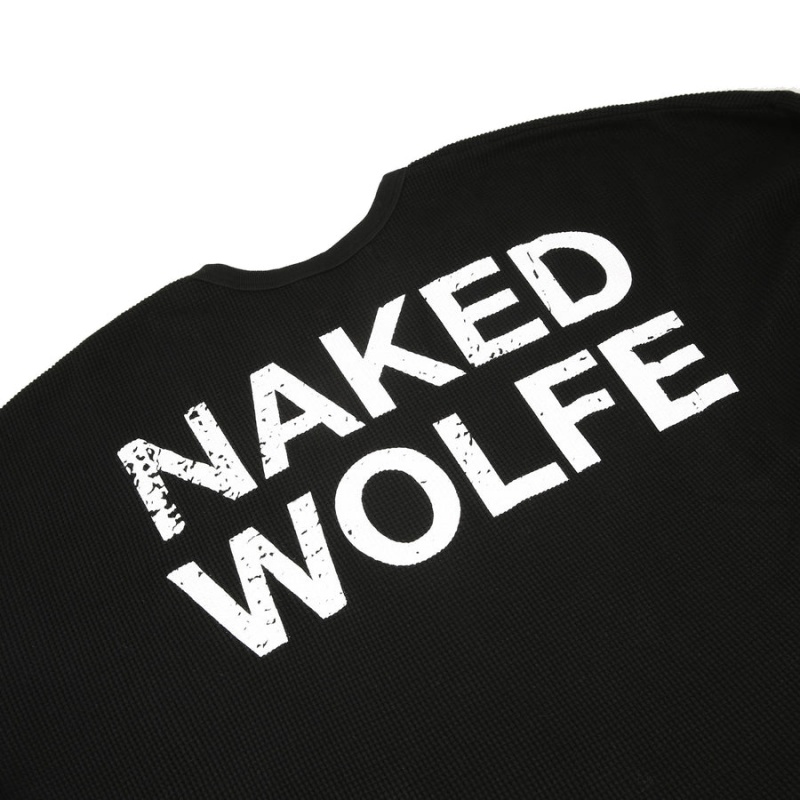 Mikiny Naked Wolfe Thermal Panske Čierne | WRC7176YE