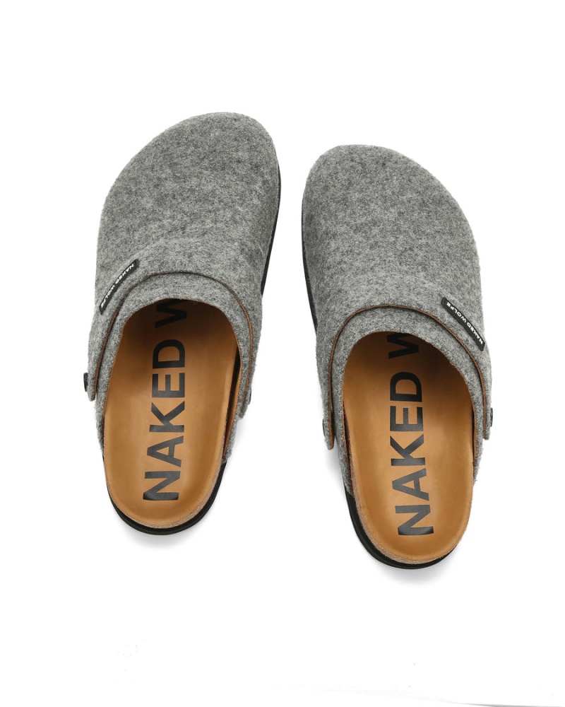 Papuce Naked Wolfe Malta Felt Panske Siva | YED653NQ