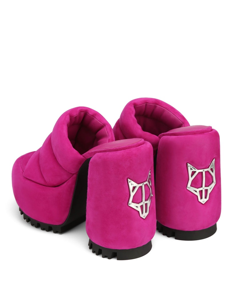 Sandale na Podpatku Naked Wolfe Wild Semisove Damske Ruzove | MSW135QP