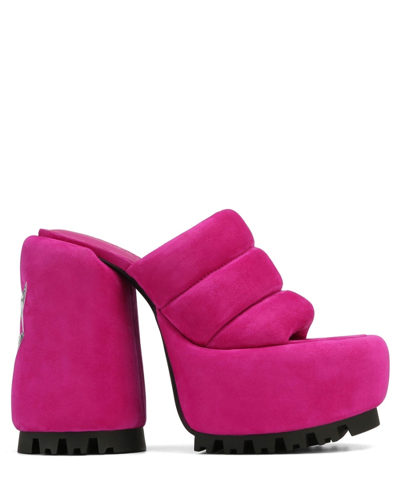 Sandale na Podpatku Naked Wolfe Wild Semisove Damske Ruzove | MSW135QP