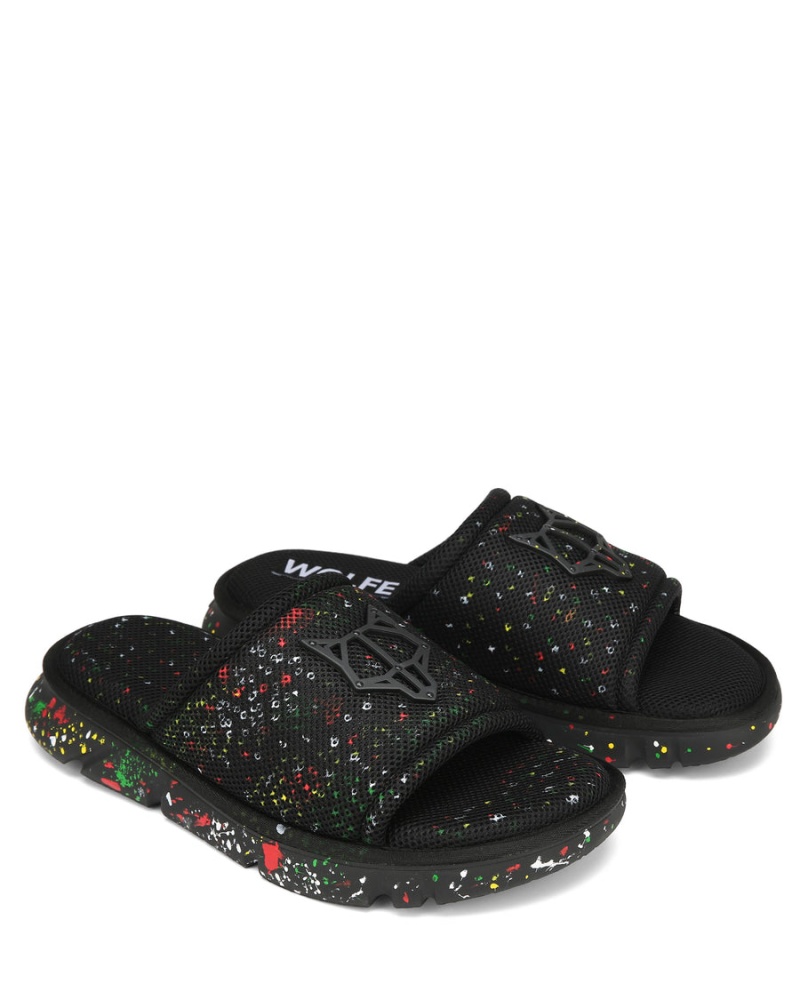 Slapky Naked Wolfe Vegas Mesh Panske Čierne | YED3670UA